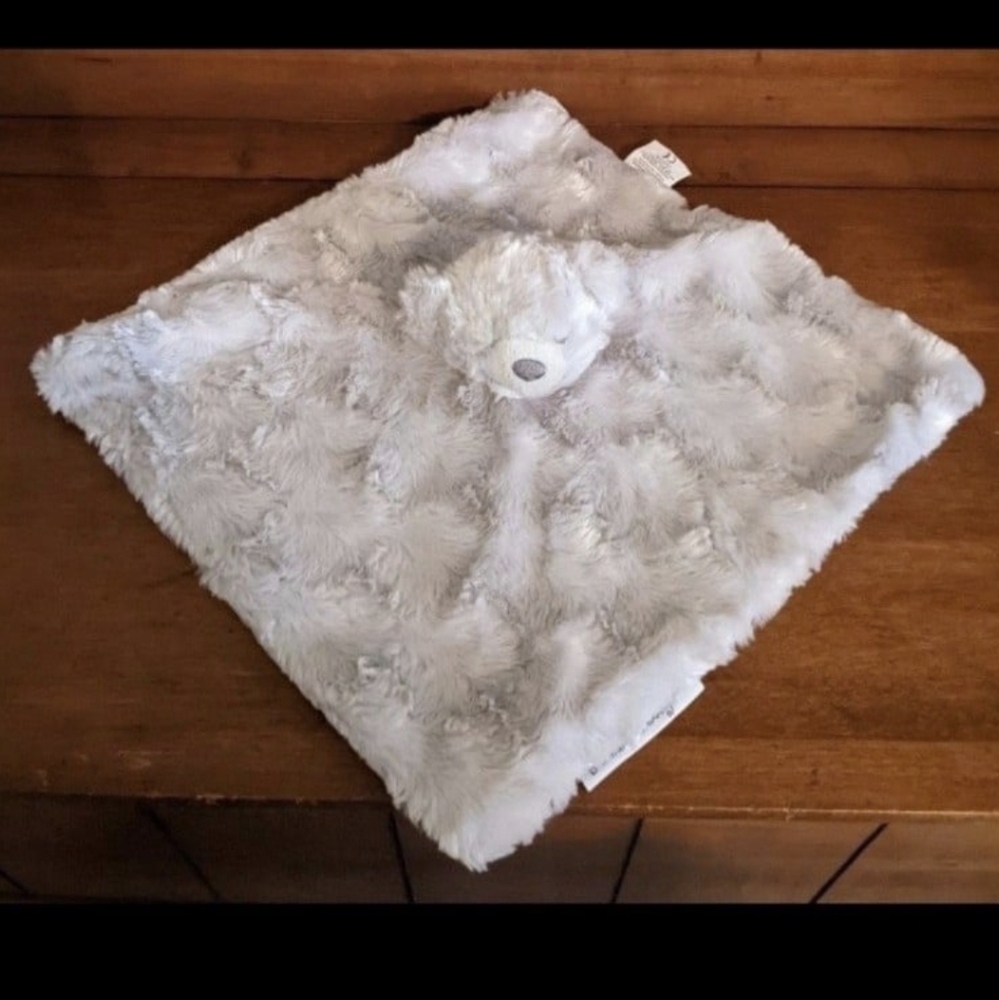 Blanket Beyond Baby Bear Grey Security Blanket Lovey Gray Soft